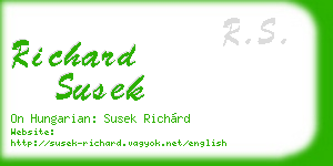 richard susek business card
